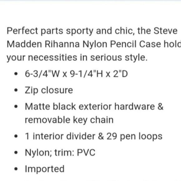 Steve Madden Makup Pencil Clutch - Picture 4 of 5